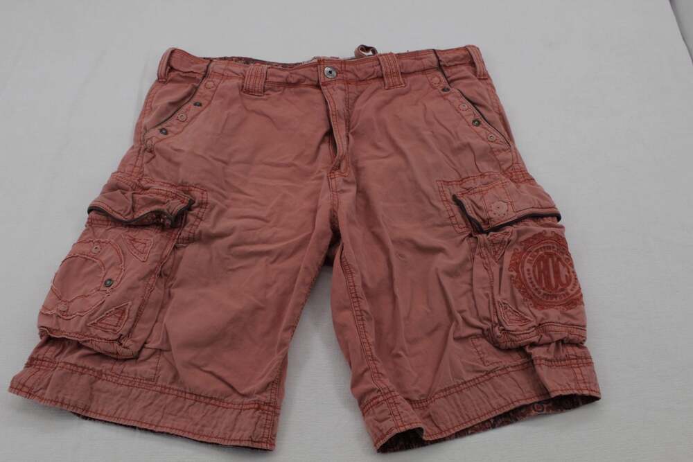 Republic of Couture ROC Men's Orange Cargo Shorts